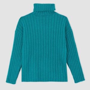 🦄Basic Essentials Elegant Teal Turtleneck Sweater Size XL
